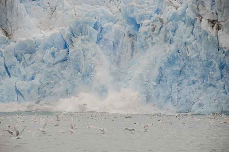 76 - Groenlandia - fiordo Tunulliarfik - glaciar Qaleraliq - desprendimiento